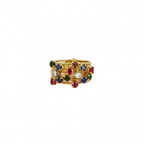 Bague Vintage Tutti Frutti...