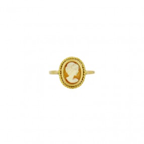 Bague Camée Coquillage sur Or