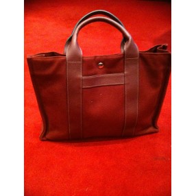 Sac HERMES garden toile et cuir