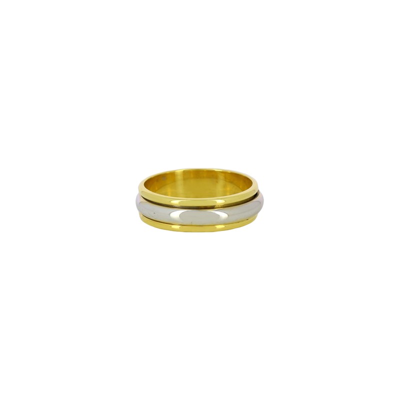 Bague en or 14 K anneau tournant