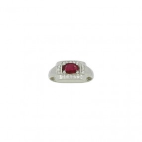 Bague en Or Rubis de 0,50...