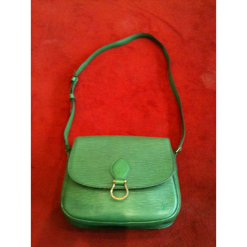 Sac Louis Vuitton Saint Cloud cuir épi vert