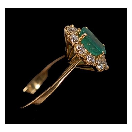 Bois Colombes Émeraude Naturelle De Colombie 9,32 Carats - Certifiée GGL, Huilée, Taille Excellente émeraude Verte Huilée