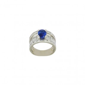 Bague en Or, Saphir de...