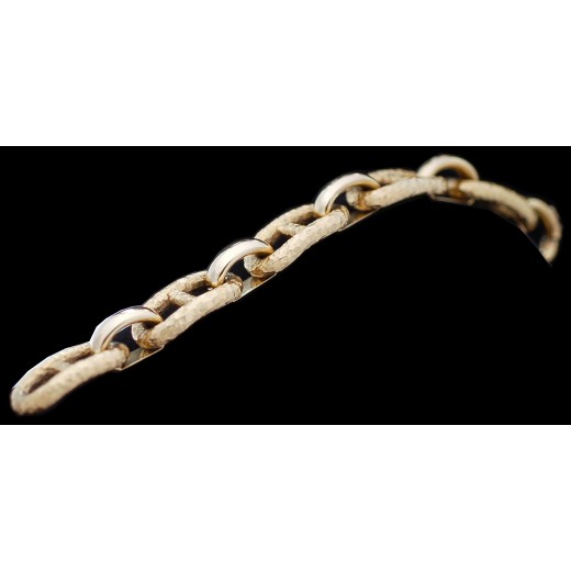 Bracelet moderne maille marine en or