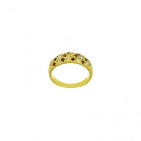 Bague Jonc en Or Rubis...