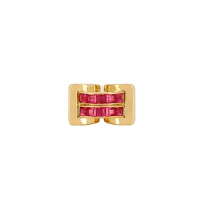 Bague Ancienne Tank en Or...