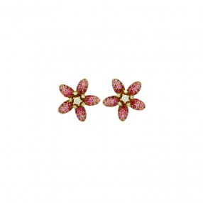 Boucles d'Oreilles Fleurs...