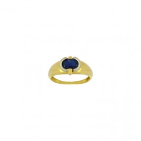 Bague Jonc en Deux Tons...