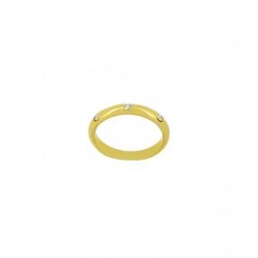 Alliance Trois Diamants en Or