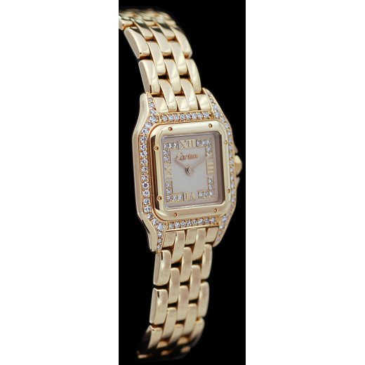 Montre Cartier " Panthère " Or et diamants