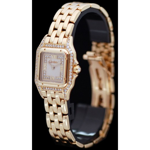 Montre Cartier " Panthère " Or et diamants