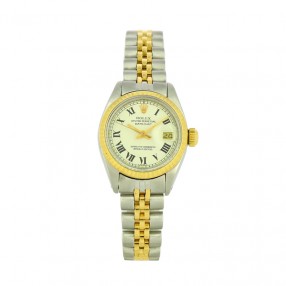 Rolex Lady DateJust en Or &...