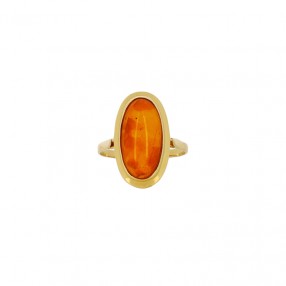 Bague en Or et Ambre