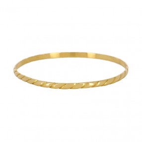 Bracelet Jonc Torsadé en Or