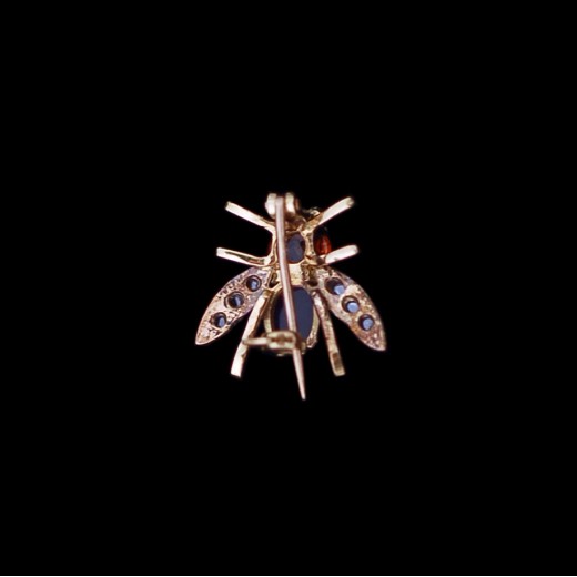 Broche Moderniste Signée BUTSCH - Métal Chromé, Occasion En Excellent état | Bijou Vintage