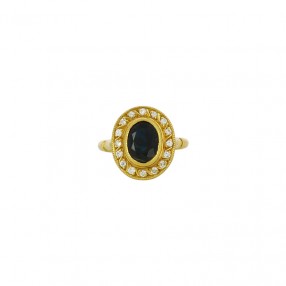 Bague Vintage en Or Saphir...