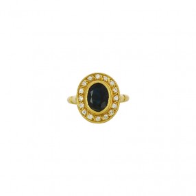 Bague Vintage en Or Saphir...