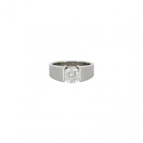 Bague Solitaire Moderne en...