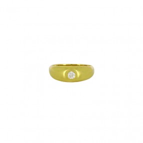 Bague Jonc Anglais en Or et...