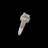 Bague Diamant taille Princesse en or blanc