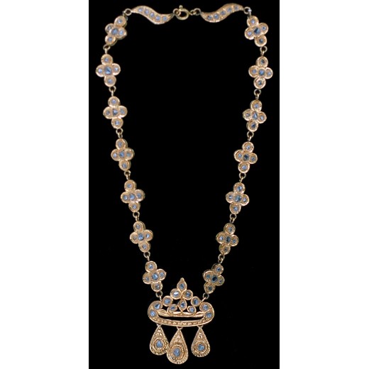Collier oriental or et diamants