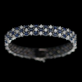 Bracelet saphirs diamants