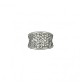 Bague Large en Or et Diamants