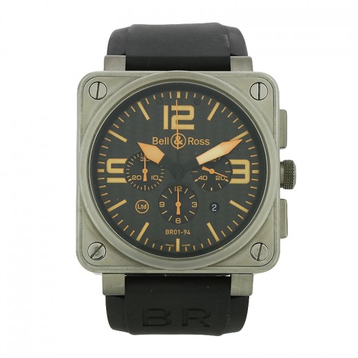 Bell & Ross BR 01-94-TO en titane, chronographe automatique de 46 mm en série limitée à 500 exemplaires.