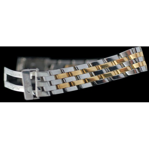 Bracelet En Acier Bicolore 24mm Avec Fermoir Déployant Compatible Breitling - Neuf Avec étiquettes