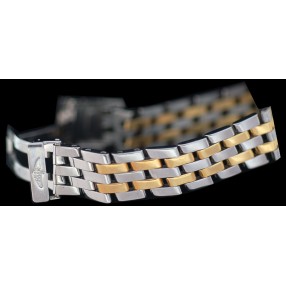 Bracelet or et acier pour Breitling femme