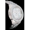 Montre Dior " Christal " Chrono Acier Cristaux Blancs