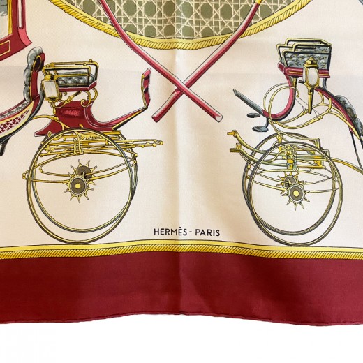 HERMES LES VOITURES A TRANSFORMAT HERMÈS Scarf Les Voitures A