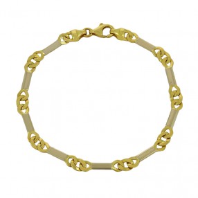 Bracelet en Deux Tons d'Or