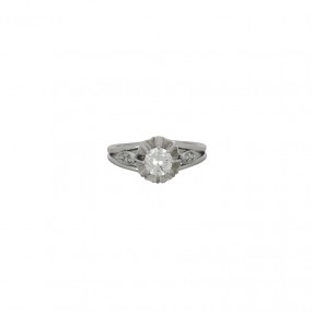 Bague Solitaire Vintage en...