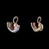 Boucles d'oreilles Cartier " Trinity " 3 ors