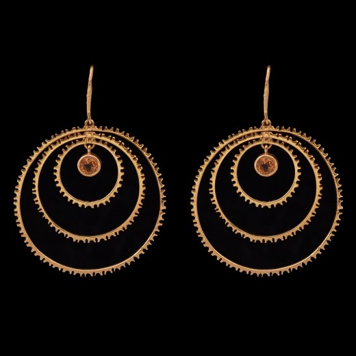 Boucles d'oreilles Lalaounis " Africaanubiaa " or et citrine