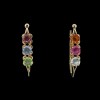 Boucles d'oreilles Dior " Trois épices " Or et Pierres fines