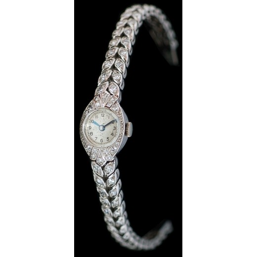 Montre ancienne Or, Platine & Diamants