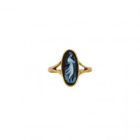 Bague en Or et Camée sur Onyx