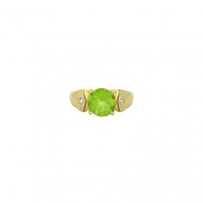 Bague en Or, Péridot et...