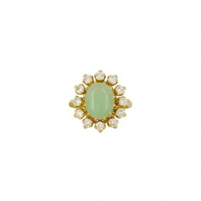 Bague Marguerite en Or Jade...