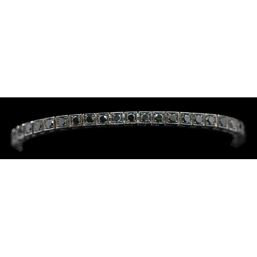 Bracelet ligne Diamants noirs