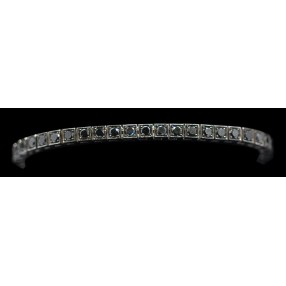 Bracelet ligne Diamants noirs