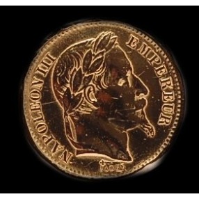 Bague Chevalière napoléon 20 francs