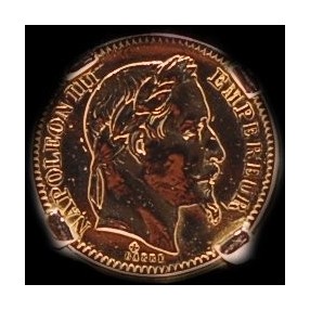 Bague Pièce Chevalière napoléon 20 francs