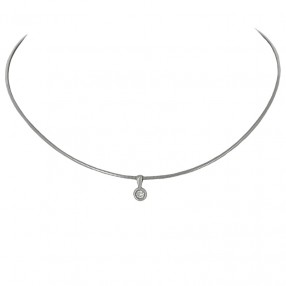 Collier Câble en Or et Diamant