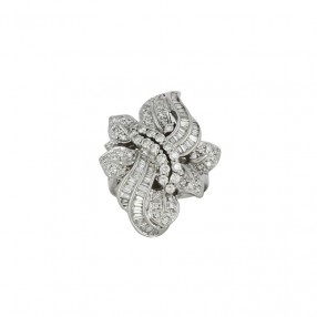 Bague Fleur en Or et Diamants