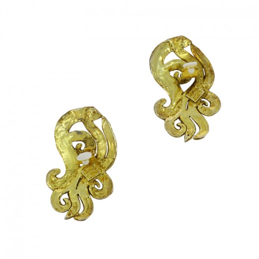 GRIPOIX Nciennes, Boucles D'Oreilles Clips, Vintges Des Nnées 50 For Sale Picture 4