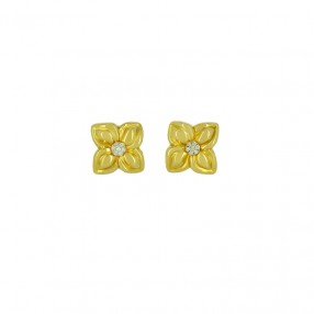 Boucles d'Oreilles Fleur en...